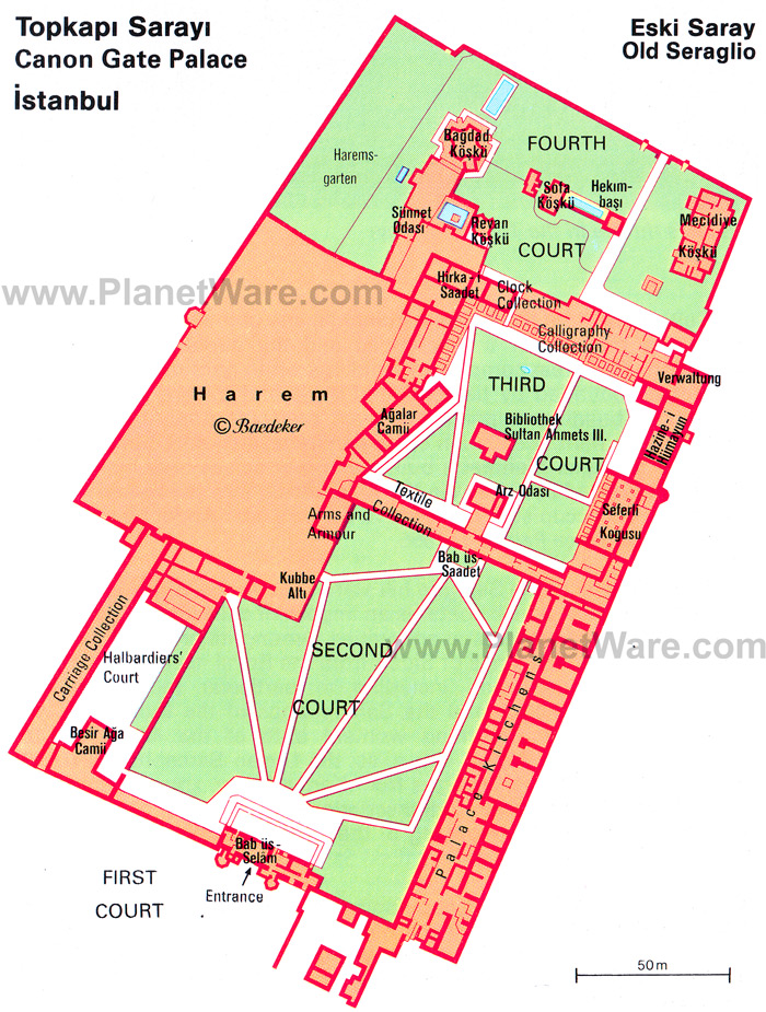 план дворца Топкапы