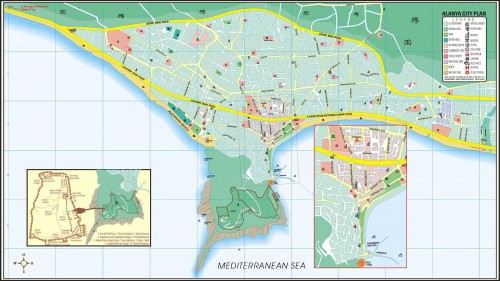 Карта города Анталья