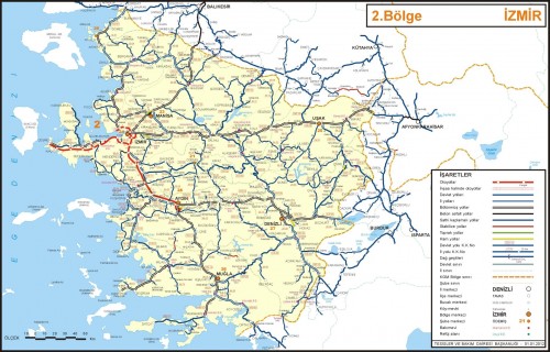 карта ил Измир