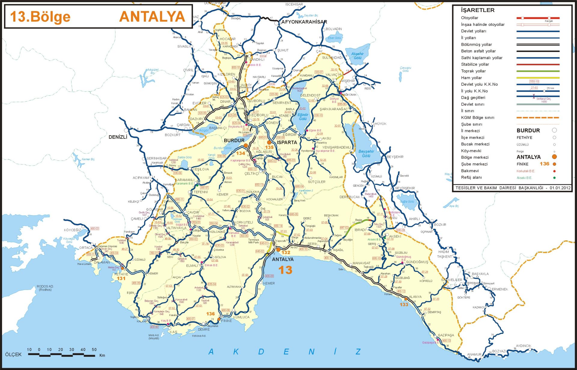 иль Анталья карта Турция